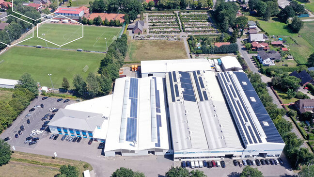 Luftbild der Firma HANSA Klimasysteme