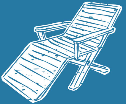 Zeichnung Liegestuhl