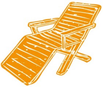 Zeichnung Gartenliege
